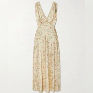 Doen Tahlia Silk dress flowering meadow size S